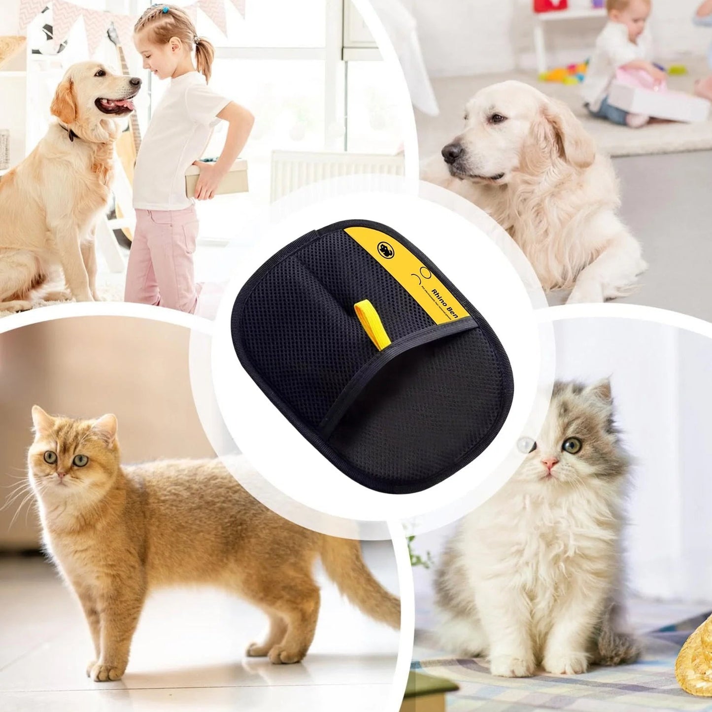 Clearance under $5 Pet Hair Remover Glove 2025 New Pet Hair Remover Electrostatic Gloves, Reusable Pet Hair Remover Electrostatic Gloves for Washing Deshedding Grooming